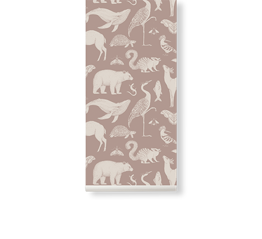 Обои Katie Scott Animals Dusty Rose Ferm Living, стоимость 11 900 руб. 