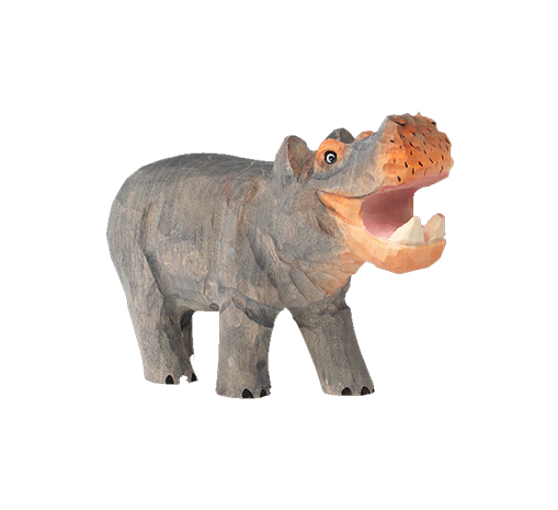 Фигурка Animal Hand-carved Hippo Ferm Living, стоимость 4 400 руб.  Фотография 3