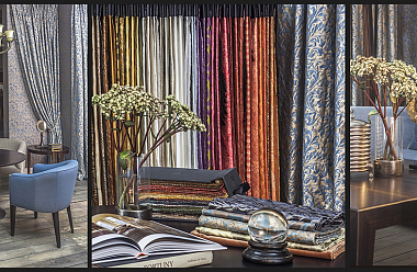 Венецианские ткани в новом корнере шоу-рума Deluxe Home Creation